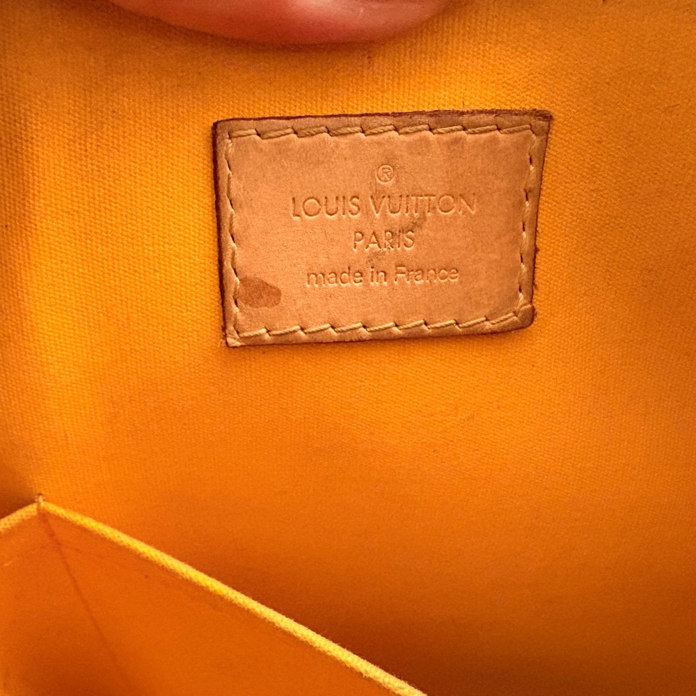 Louis Vuitton Orange Patent Leather Satchel - Picture 5 of 8
